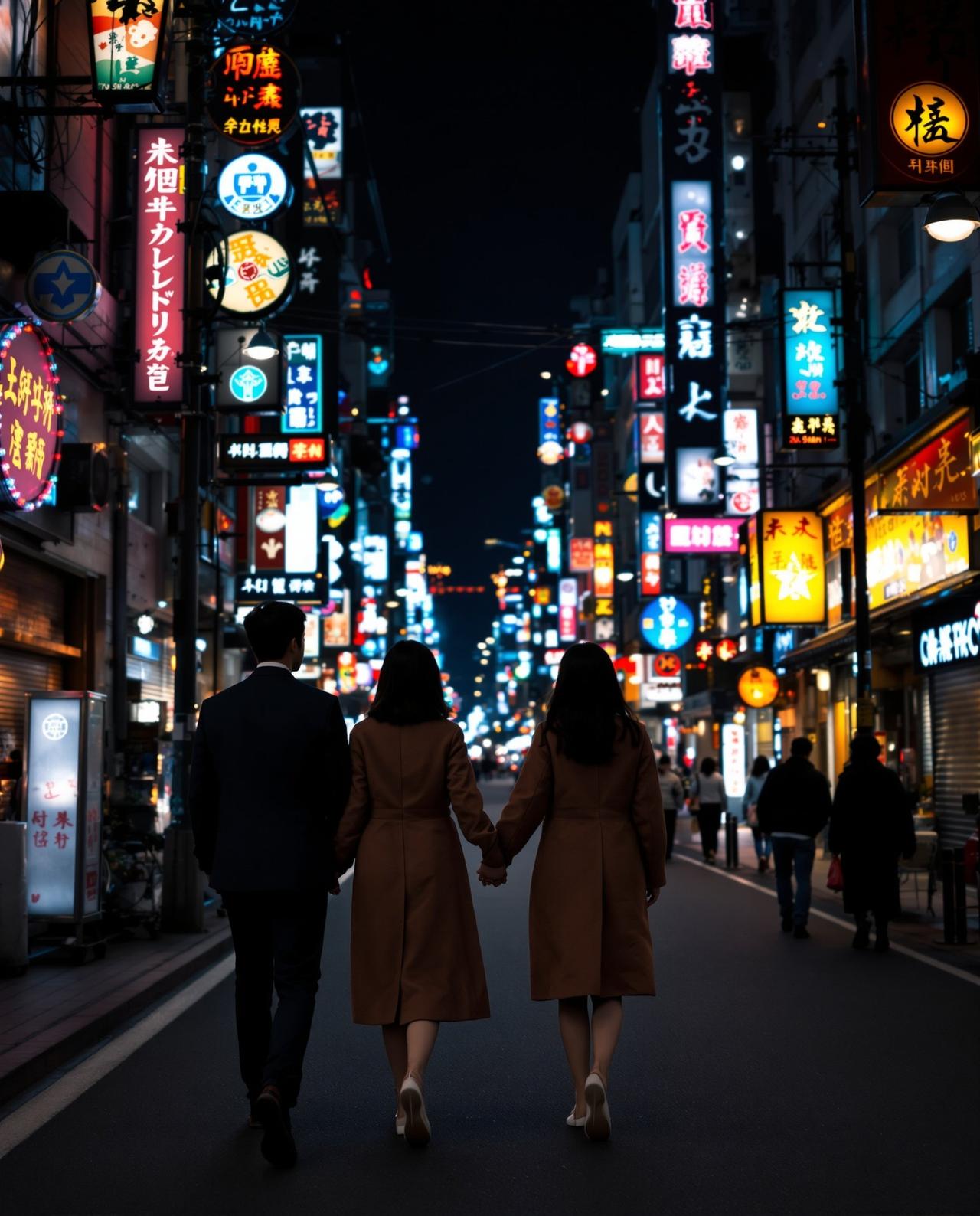 街头偶遇明星情侣